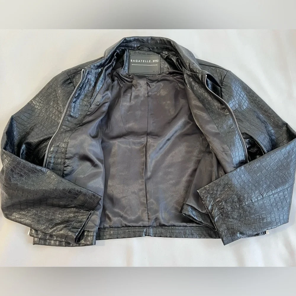 Bagatelle NYC  Faux Leather  Jacket‎ Black Women’s Size XL